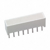 HLMP-2450LED - 电路板指示器，阵列，发光条，条形图