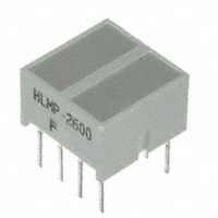 HLMP-2600LED - 电路板指示器，阵列，发光条，条形图
