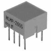 HLMP-2655-EF000LED - 电路板指示器，阵列，发光条，条形图